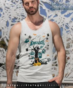 Tree Halloween Philadelphia Eagles Tank Top Racerback