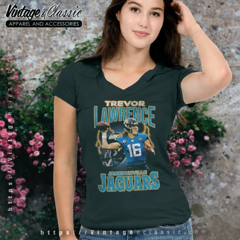 Trevor Lawrence Jacksonville Football V Neck TShirt Trevor Lawrence Jacksonville Football V Neck TShirt