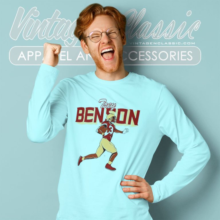 Trey Benson Florida State Seminoles Cartoon Long Sleeve Tee Trey Benson Florida State Seminoles Cartoon Long Sleeve Tee