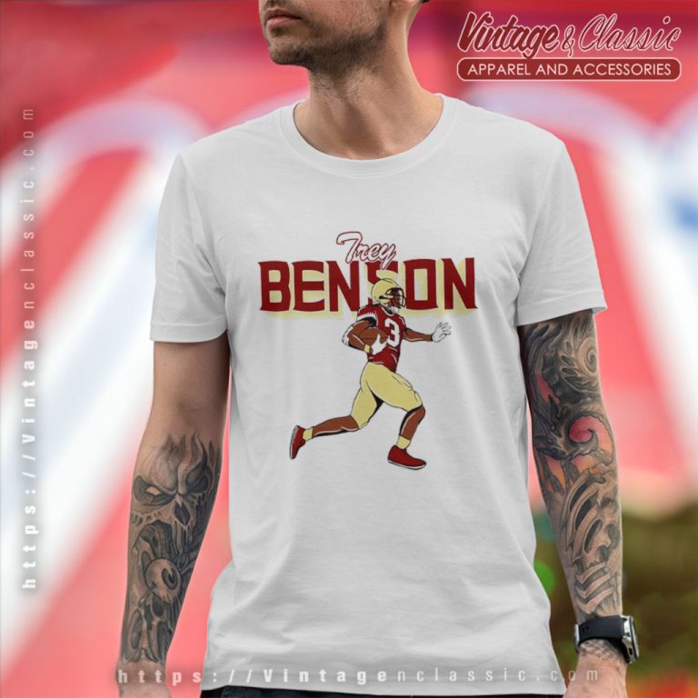 Trey Benson Florida State Seminoles Cartoon T Shirt Trey Benson Florida State Seminoles Cartoon T Shirt