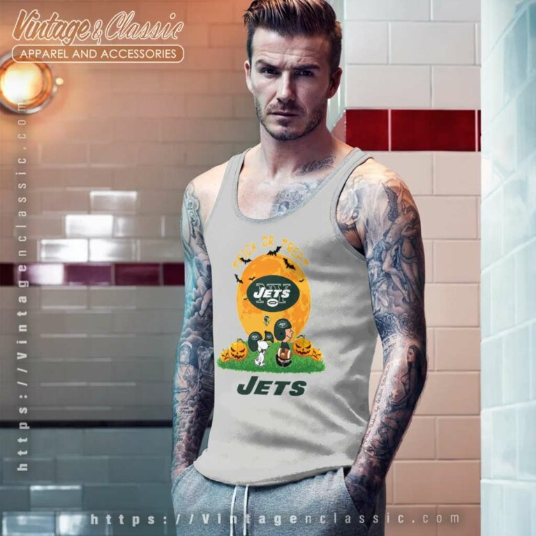 Trick Or Treat Snoopy New York Jets Tank Top Racerback Trick Or Treat Snoopy New York Jets Tank Top Racerback