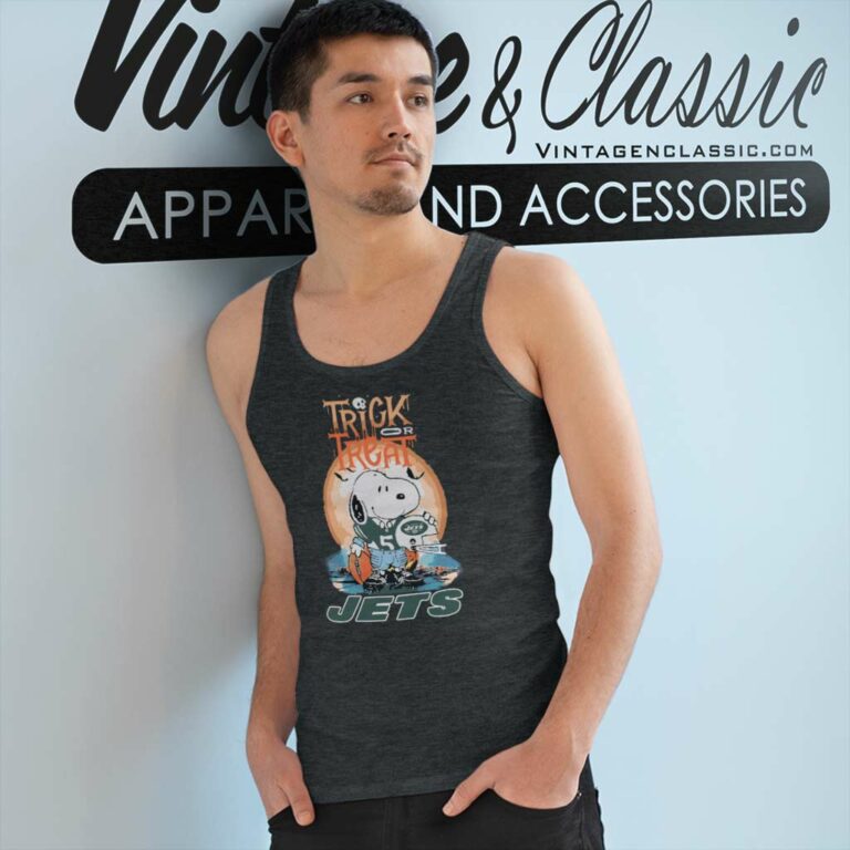 Trick Treat Snoopy Teams New York Jets Tank Top Racerback Trick Treat Snoopy Teams New York Jets Tank Top Racerback