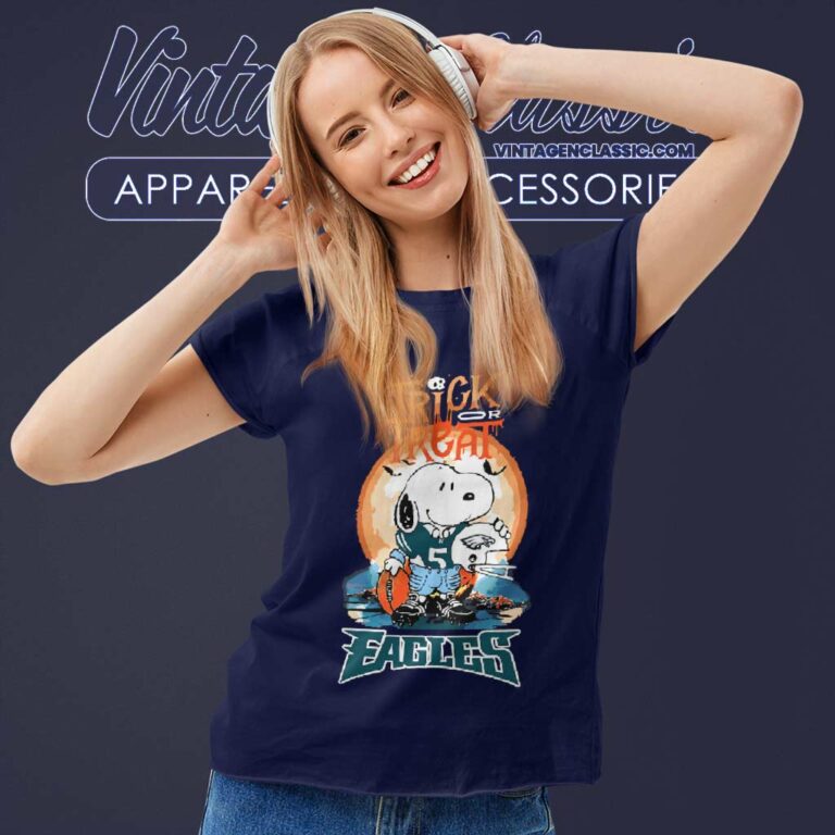 Trick Treat Snoopy Teams Philadelphia Eagles Nfl Women TShirt Trick Treat Snoopy Teams Philadelphia Eagles Nfl Women TShirt