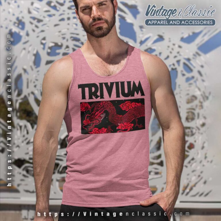 Trivium Double Dragon Tank Top Racerback Trivium Double Dragon Tank Top Racerback