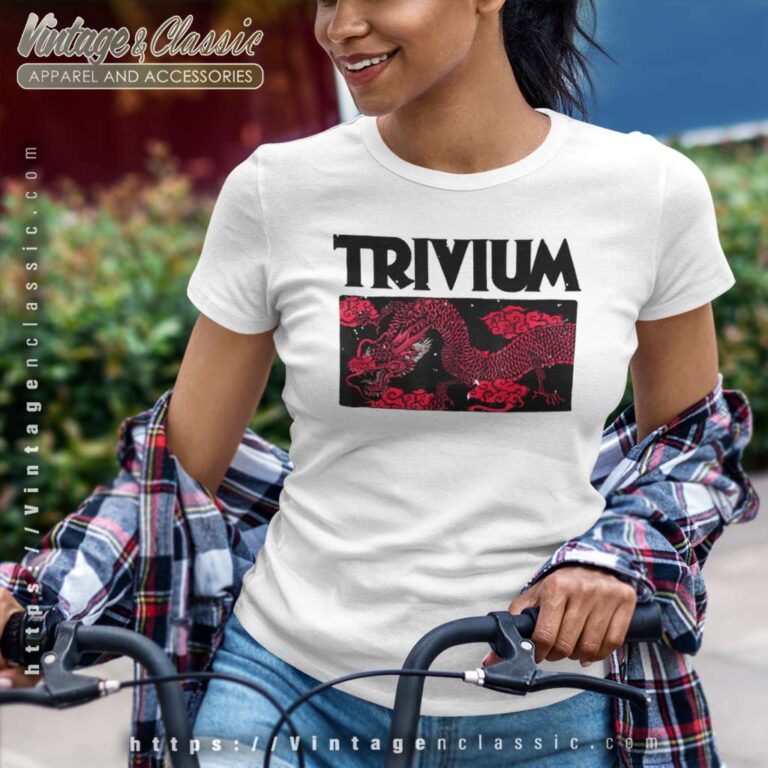 Trivium Double Dragon Women TShirt Trivium Double Dragon Women TShirt