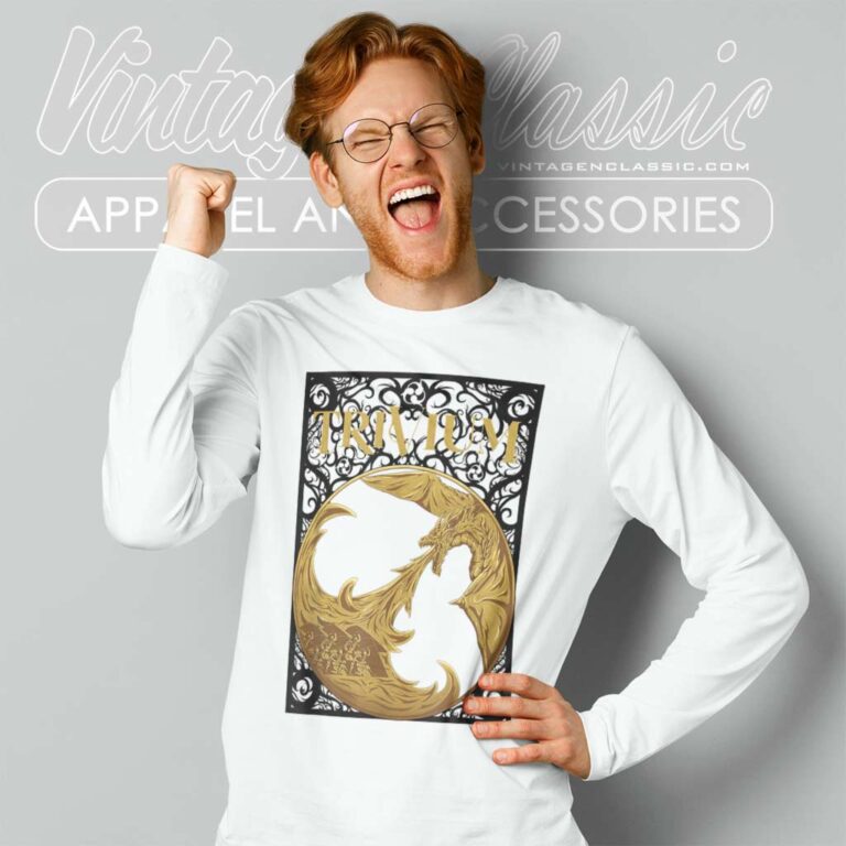 Trivium Gold Dragon Long Sleeve Tee Trivium Gold Dragon Long Sleeve Tee