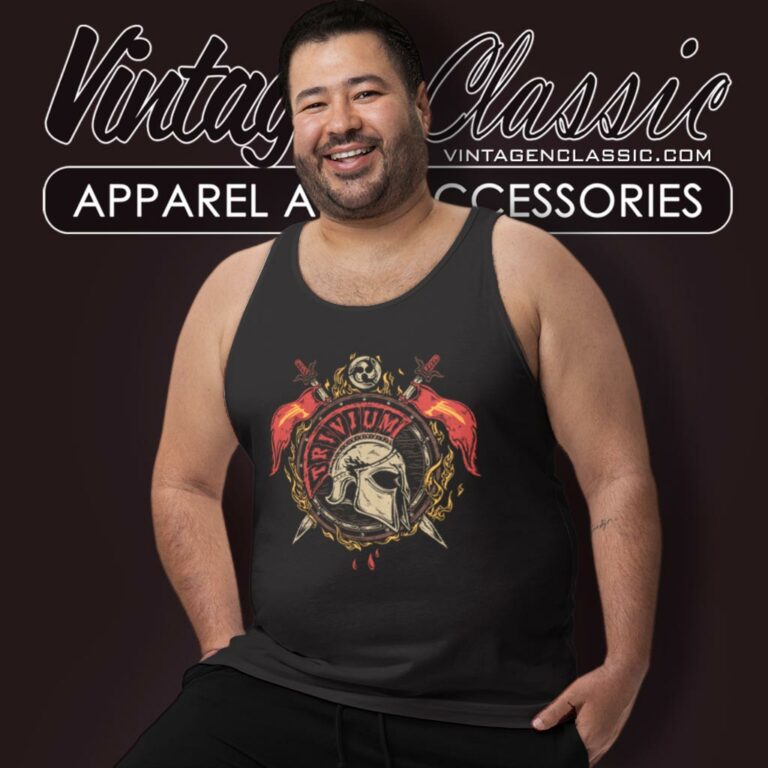 Trivium Knight Helmet Tank Top Racerback Trivium Knight Helmet Tank Top Racerback