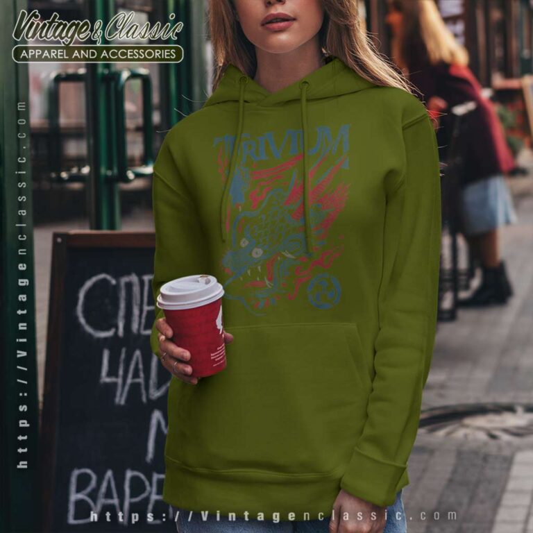 Trivium Screaming Dragon Color Hoodie Trivium Screaming Dragon Color Hoodie