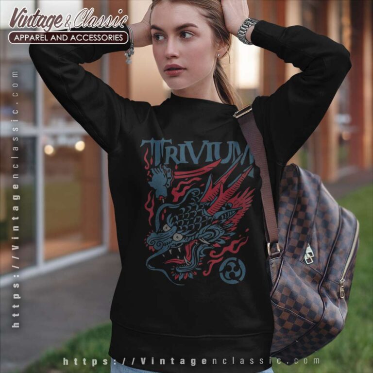 Trivium Screaming Dragon Color Sweatshirt Trivium Screaming Dragon Color Sweatshirt