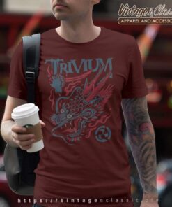 Trivium Screaming Dragon Color T Shirt