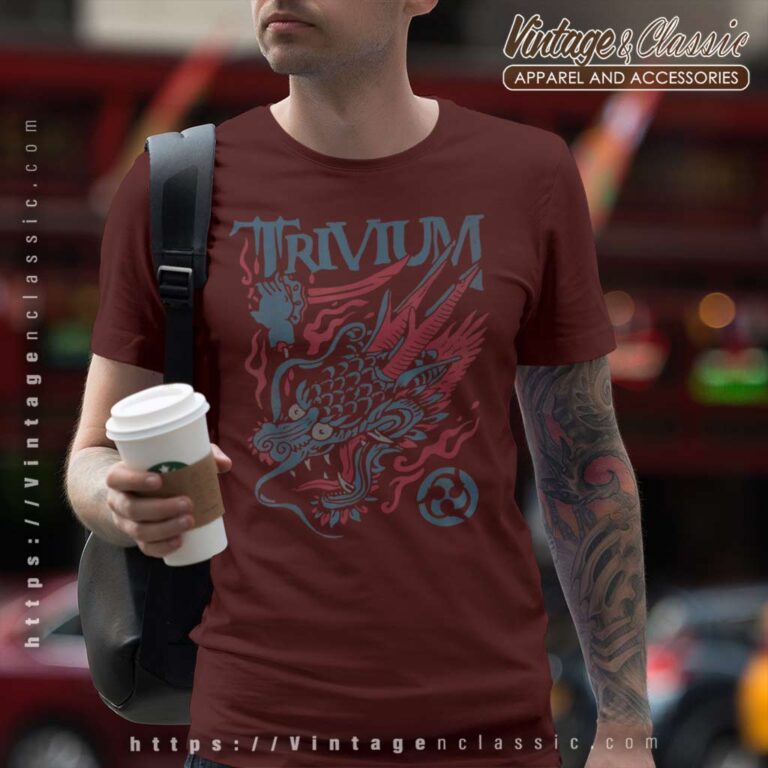 Trivium Screaming Dragon Color T Shirt Trivium Screaming Dragon Color T Shirt