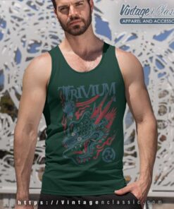Trivium Screaming Dragon Color Tank Top Racerback