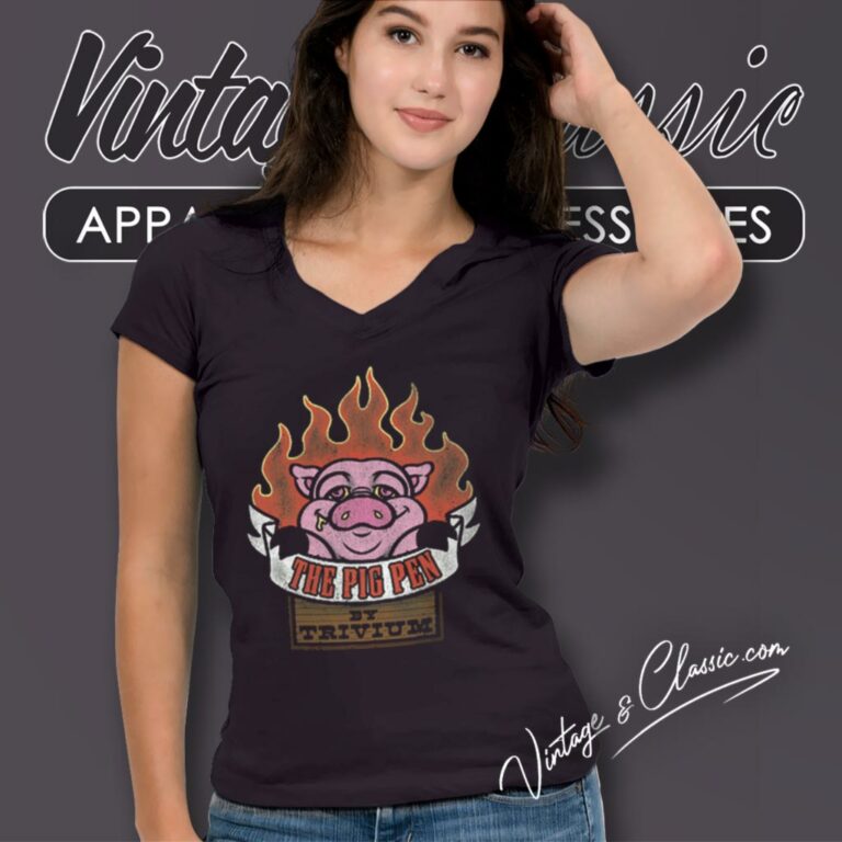 Trivium Shirt I Got Slopped Pig Pen V Neck TShirt Trivium Shirt I Got Slopped Pig Pen V Neck TShirt