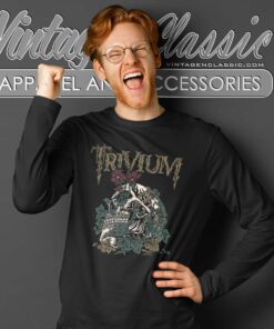 Trivium Skelly Flower Long Sleeve Tee