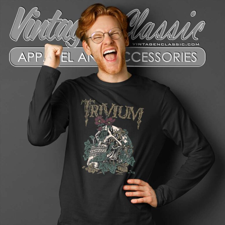 Trivium Skelly Flower Long Sleeve Tee Trivium Skelly Flower Long Sleeve Tee