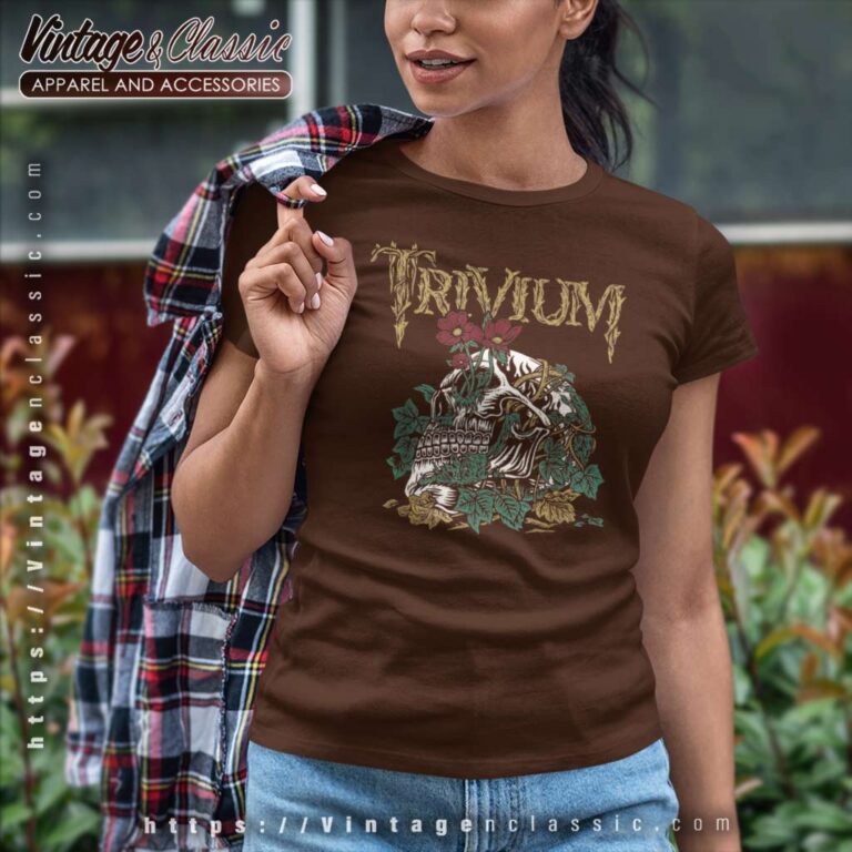 Trivium Skelly Flower Women TShirt Trivium Skelly Flower Women TShirt
