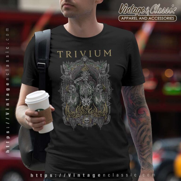 Trivium Skelly Frame T Shirt Trivium Skelly Frame T Shirt