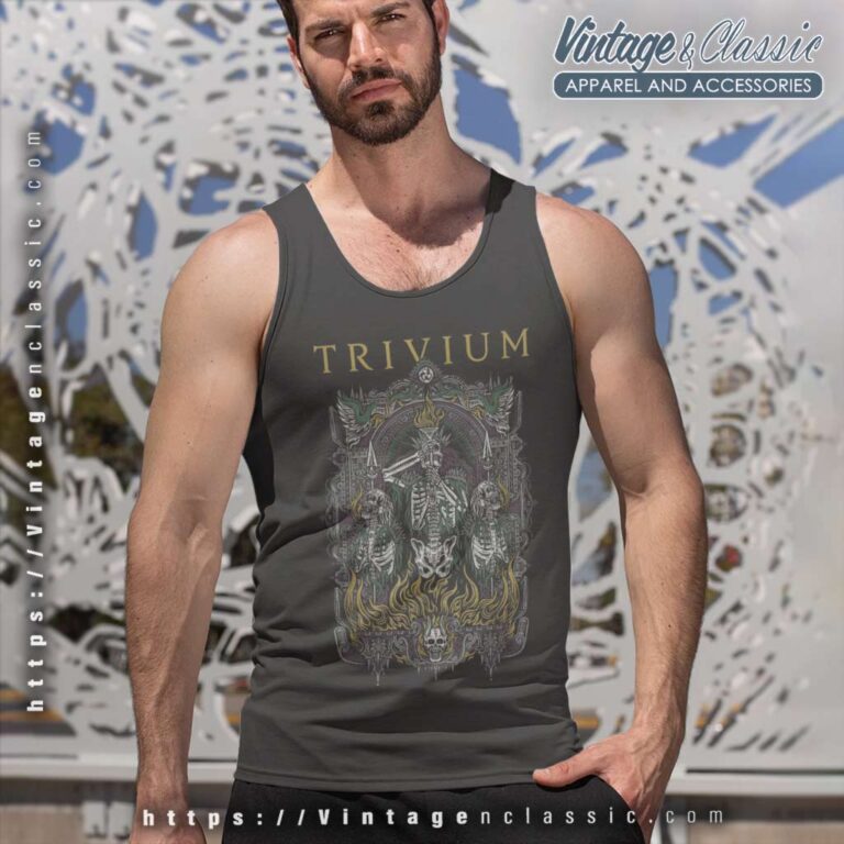 Trivium Skelly Frame Tank Top Racerback Trivium Skelly Frame Tank Top Racerback