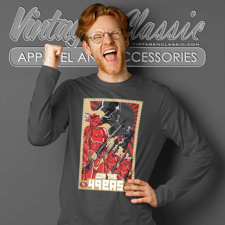 Trooper Army Star Wars Join The 49ers Long Sleeve Tee Trooper Army Star Wars Join The 49ers Long Sleeve Tee