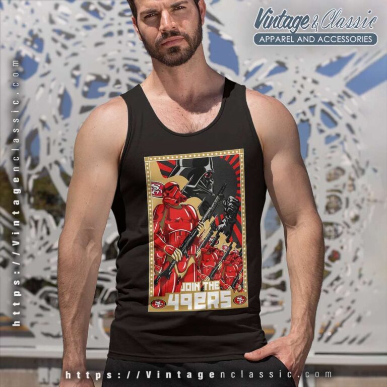 Trooper Army Star Wars Join The 49ers Tank Top Racerback Trooper Army Star Wars Join The 49ers Tank Top Racerback