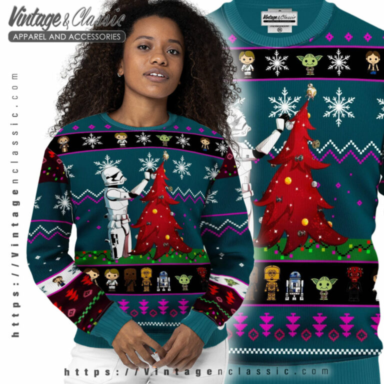Trooper Tree Star Wars Ugly Christmas Sweater Women Ugly Sweater Trooper Tree Star Wars Ugly Christmas Sweater Women Ugly Sweater