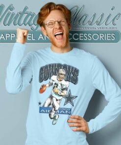 Troy Aikman Dallas Cowboys Football Long Sleeve Tee