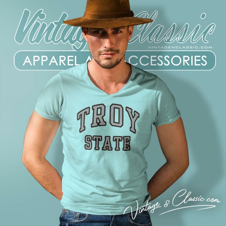Troy State University V Neck TShirt Troy State University V Neck TShirt