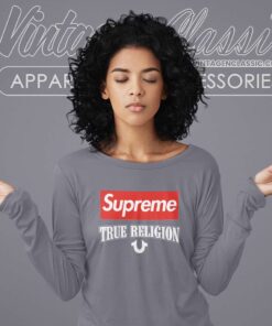 True Religion X Supreme Collaboration Logo Shirt 4 True Religion X Supreme Collaboration Logo Long Sleeve Tee