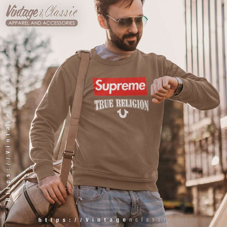True Religion X Supreme Collaboration Logo Sweatshirt True Religion X Supreme Collaboration Logo Sweatshirt