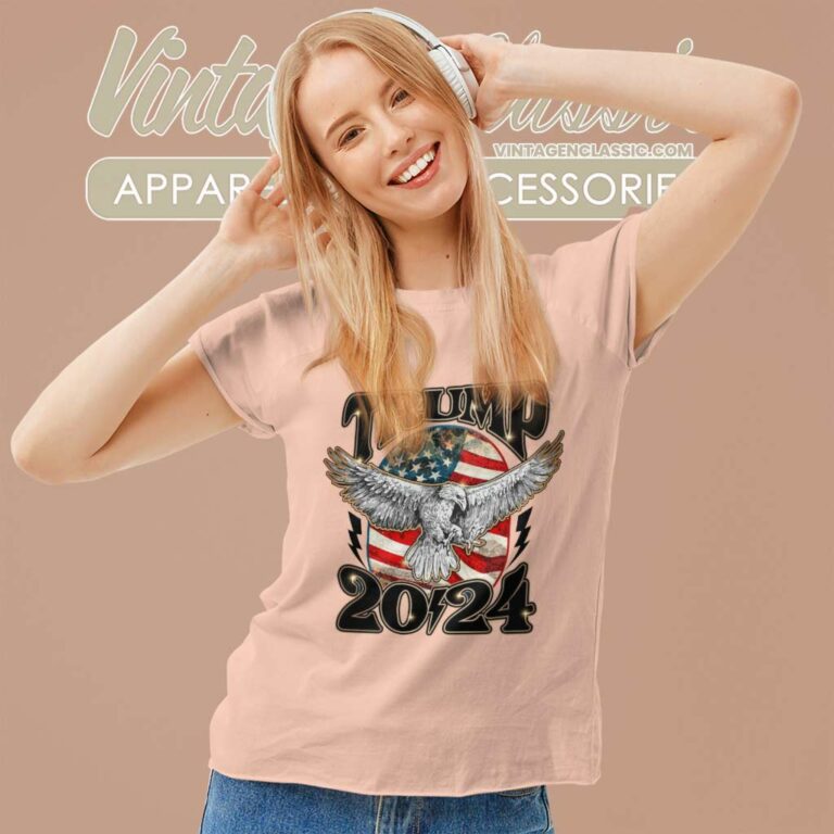 Trump 2024 Maga American Bald Eagle Women TShirt Trump 2024 Maga American Bald Eagle Women TShirt