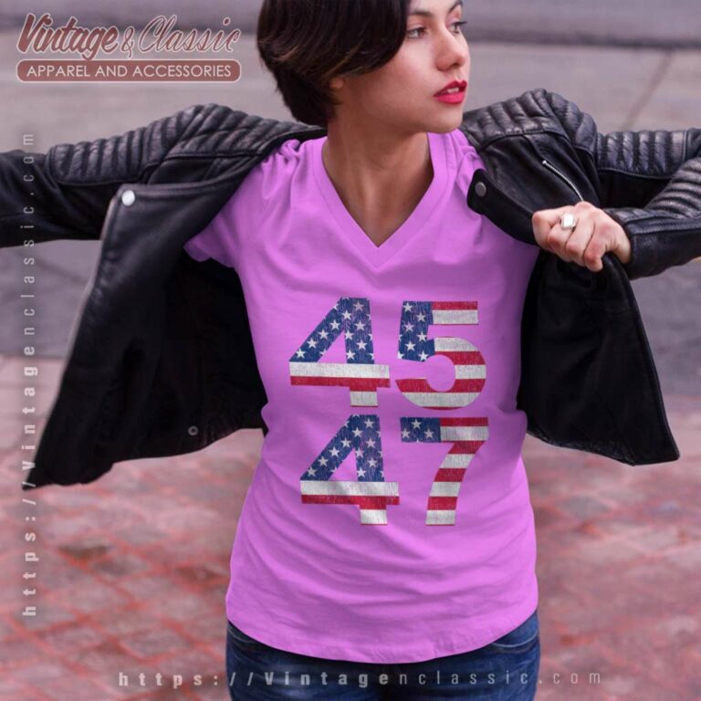 Trump 45 47 2024 President V Neck TShirt Trump 45 47 2024 President V Neck TShirt