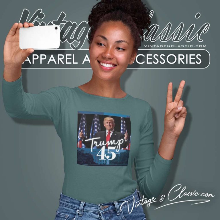 Trump 45 Americas Greatest President 2024 Long Sleeve Tee Trump 45 Americas Greatest President 2024 Long Sleeve Tee