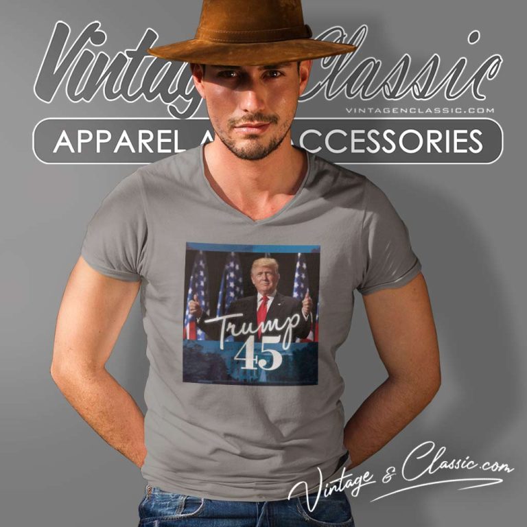 Trump 45 Americas Greatest President 2024 V Neck TShirt Trump 45 Americas Greatest President 2024 V Neck TShirt