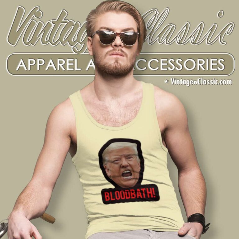 Trump Bloodbath Comment 2024 Tank Top Racerback Trump Bloodbath Comment 2024 Tank Top Racerback