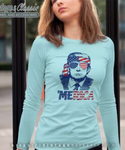 Trump Merica 4th Of July Long Sleeve Tee
