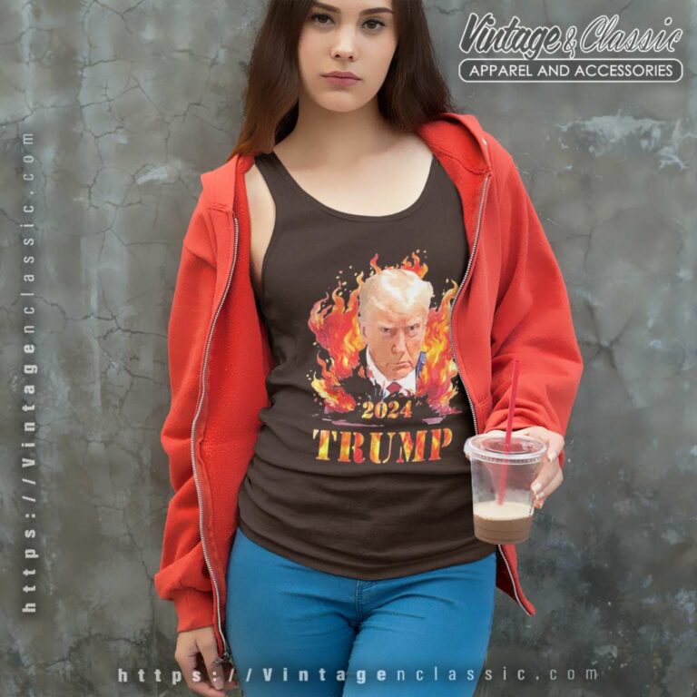 Trump Mugshot Stateside 2024 Tank Top Racerback Trump Mugshot Stateside 2024 Tank Top Racerback