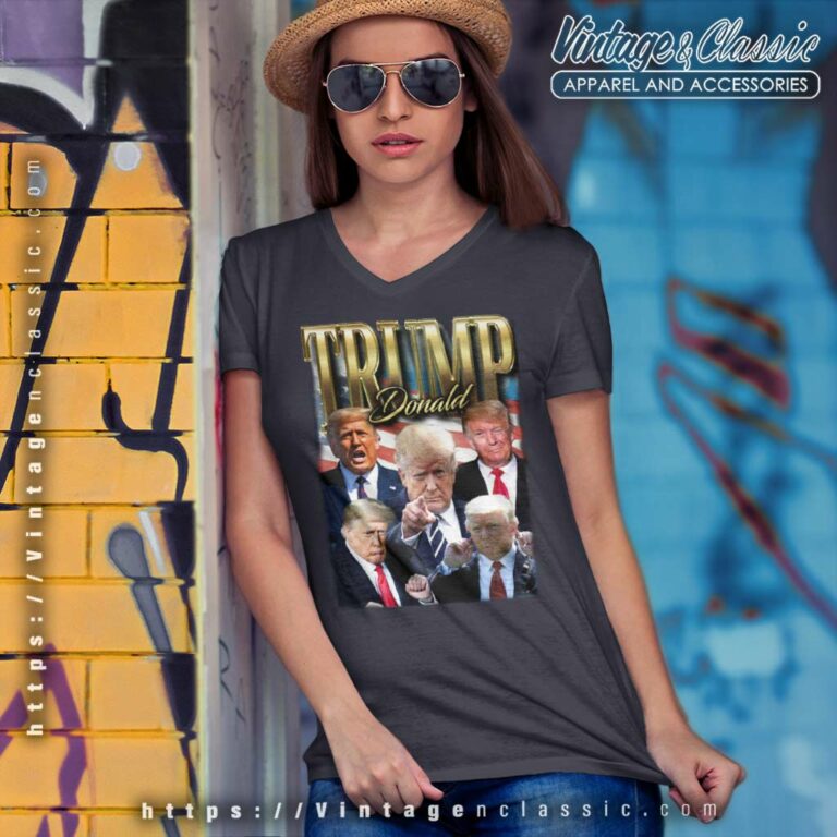 Trump Never Surrender Donald Trump Homage V Neck TShirt Trump Never Surrender Donald Trump Homage V Neck TShirt