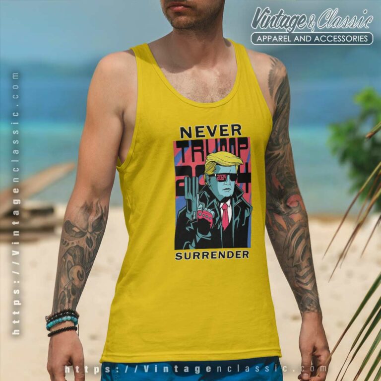 Trump Never Surrender Shirt 2024 Take America Back Tank Top Racerback Trump Never Surrender Shirt 2024 Take America Back Tank Top Racerback