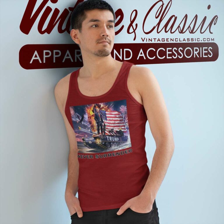 Trump Never Surrender Shirt Donald Trump Arrested Tank Top Racerback Trump Never Surrender Shirt Donald Trump Arrested Tank Top Racerback