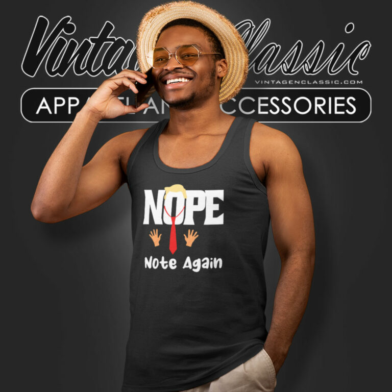 Trump Nope Not Again Funny Tank Top Racerback Trump Nope Not Again Funny Tank Top Racerback