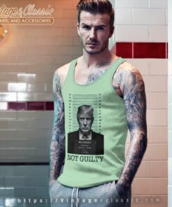 Trump Not Guilty Shirt Support Trump Maga Trump 2024 Tank Top Racerback
