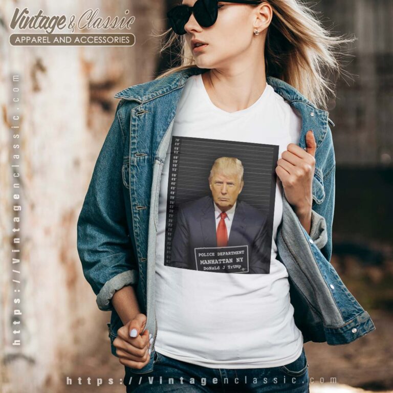 Trump Police Department MANHATTAN Trump Mugshot Vneck Trump Police Department MANHATTAN Trump Mugshot Vneck