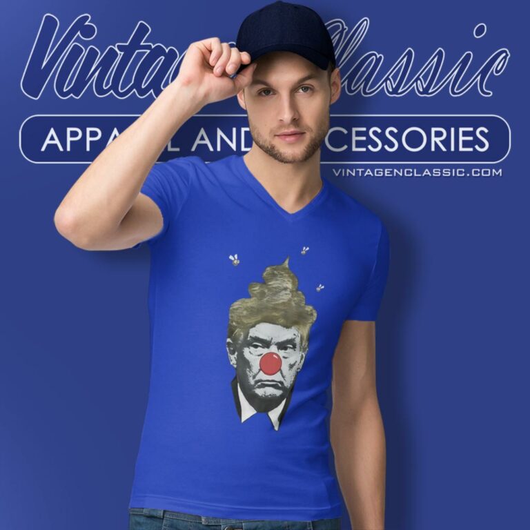 Trump Smells Bad Clown V Neck TShirt Trump Smells Bad Clown V Neck TShirt