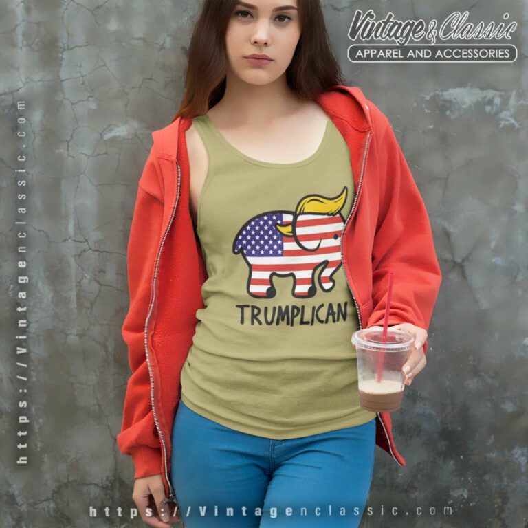 Trumplican Elephant Trump Tank Top Racerback 1 Trumplican Elephant Trump Tank Top Racerback 1