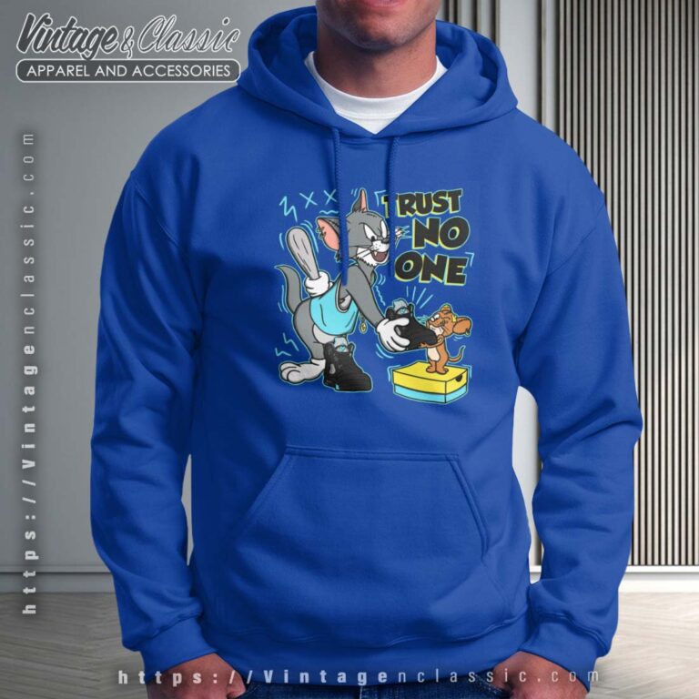 Trust No One Cat And Mouse Jordan 5 Aqua Hoodie Trust No One Cat And Mouse Jordan 5 Aqua Hoodie