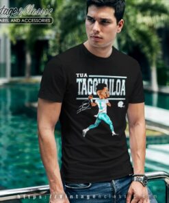 Tua Tagovailoa Cartoon Signature T Shirt