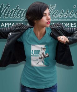 Tua Tagovailoa Miami Dolphins 4000 Passing Yards V Neck TShirt