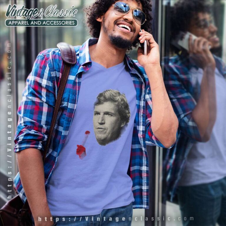 Tucker Carlson Ousted At Fox News V Neck TShirt Tucker Carlson Ousted At Fox News V Neck TShirt