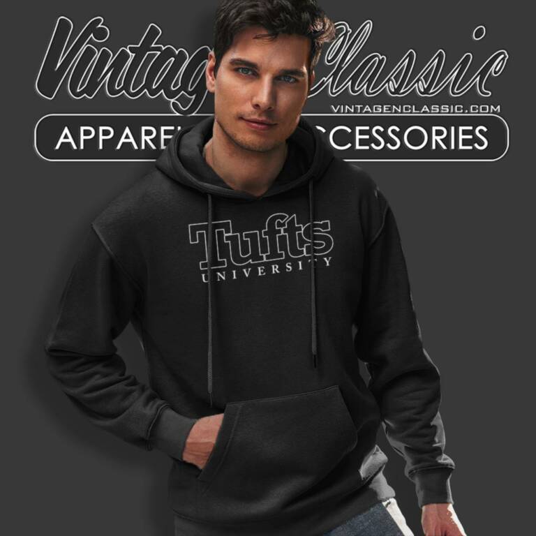 Tufts University Big Logo Hoodie 1 Tufts University Big Logo Hoodie 1