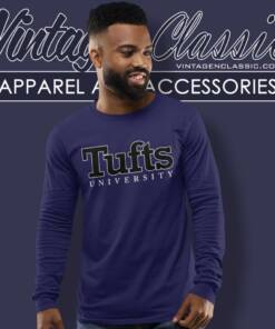 Tufts University Big Logo Long Sleeve Tee 1
